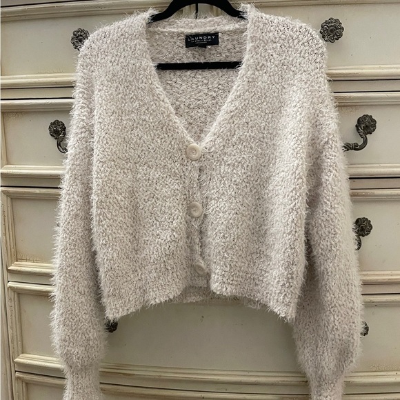 Laundry By Shelli Segal Sweaters - Laundry by Shelli Segal Cardigan Sweater, Size Small Cream Soft Cozy Classic